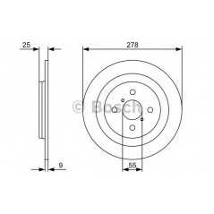 BOSCH Δισκόπλακα 0 986 479 360 CHARADE 2011