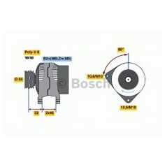 BOSCH Δυναμό & Εναλλάκτης Ρεύματος 0 124 615 002 BERLINGO (MF) 1996, JUMPY (U6U) 1994, XANTIA (X2) 1998-2003, XSARA (N1) 1997-20