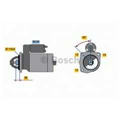 BOSCH Μίζα 0 001 231 010 BOSCH, EV, KW, FIAT, IVECO