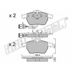 fri.tech. Σετ τακάκια 188.0 ECE, APPROVED