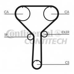 CONTITECH Ιμάντας Χρονισμού CT992 HTDA 1232 8000, CARENS I (FC) 2000-2002, CARENS II (FJ) 2002, CLARUS (K9A) 1996, SEPHIA (FA) 1