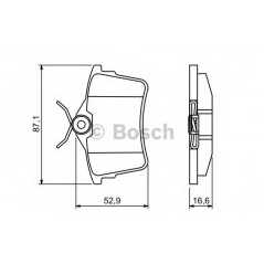 BOSCH Σετ τακάκια 0 986 494 304 BERLINGO (B9) 2008, 308 SW 2007