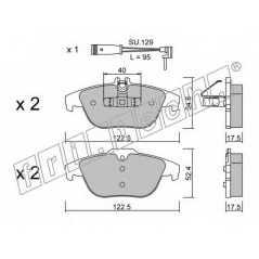 fri.tech. Σετ τακάκια 682.2W ECE, APPROVED