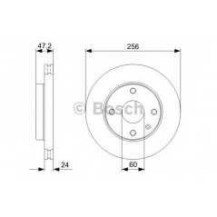 BOSCH Δισκόπλακα 0 986 479 328 EPICA (KL1_) 2005, EVANDA 2005, LACETTI (J200) 2003, REZZO 2005, EVANDA (KLAL) 2002, REZZO (KLAU)