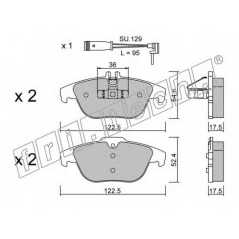 fri.tech. Σετ τακάκια 682.0W ECE, APPROVED