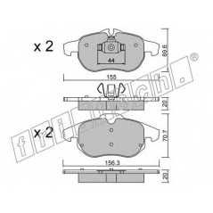 fri.tech. Σετ τακάκια 556.0 ECE, APPROVED