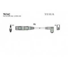 TESLA Μπουζοκαλώδια & Εξαρτήματα Σύνδεσης T674C A3 (8L1) 1996-2003, LEON (1M1) 1999-2006, TOLEDO II (1M2) 1999-2006, OCTAVIA (1U