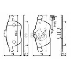 BOSCH Σετ τακάκια 0 986 494 050 EXEO (3R2) 2008, EXEO ST (3R5) 2009, SUPERB (3U4) 2001-2008, PASSAT (3B2) 1996-2001, PASSAT (3B3