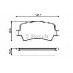 BOSCH Σετ τακάκια 0 986 494 248 GALAXY (WA6) 2006, MAX (WA6) 2006, FREELANDER 2 (FA_) 2006, S80 II (AS) 2006, V70 III (BW) 2007,