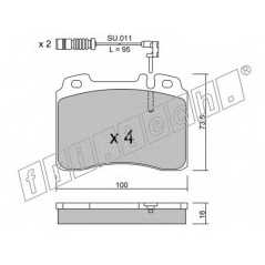 fri.tech. Σετ τακάκια 683.1W ECE, APPROVED