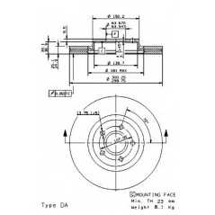 BRECO Δισκόπλακα BS 8544 MAX (DM2) 2007, MAX II 2010, MAX 2003-2007, FOCUS II (DA_) 2004, FOCUS III 2011, MAX 2010, KUGA I 2008,