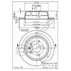 BRECO Δισκόπλακα BS 7539 MERCEDES, BENZ, CLASS, CDI, TD, VITO