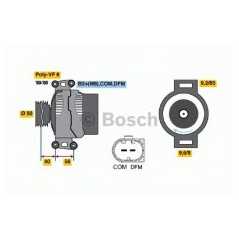 BOSCH Δυναμό & Εναλλάκτης Ρεύματος 0 124 625 045 CLASS (W203) 2000-2007, CLASS (CL203) 2008-2011, CLK (C209) 2002-2009, CLASS (W