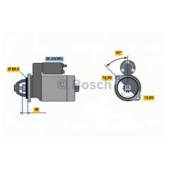 BOSCH Μίζα 0 001 230 003 BOSCH, EV, KW, JOHN, DEERE, RE