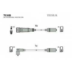 TESLA Μπουζοκαλώδια & Εξαρτήματα Σύνδεσης T036B IBIZA II (6K1) 1993-1999, TOLEDO I (1L) 1991-1999, GOLF III (1H1) 1991-1998, POL