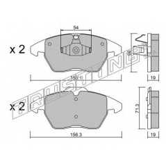 fri.tech. Σετ τακάκια 564.1 ECE, APPROVED