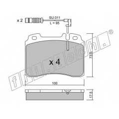 fri.tech. Σετ τακάκια 683.0W ECE, APPROVED