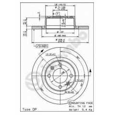 BRECO Δισκόπλακα BS 7619 C5 I (DC_) 2001-2004, C5 II (RC_) 2004