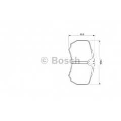 BOSCH Σετ τακάκια 0 986 424 750 BOSCH, FORD, AA, IVECO, TRANSIT, RWD, DAILY, III, CNG, IV, GV, DK, GD, WD