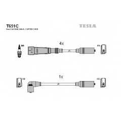 TESLA Μπουζοκαλώδια & Εξαρτήματα Σύνδεσης T651C IBIZA II (6K1) 1993-1999, TOLEDO I (1L) 1991-1999, GOLF III (1H1) 1991-1998, POL