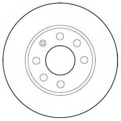 JURID Δισκόπλακα 562195JC JURID, OPEL, VAUXHALL, CORSA, JC