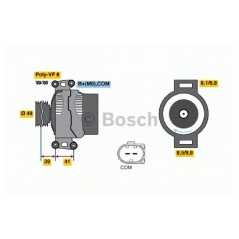 BOSCH Δυναμό & Εναλλάκτης Ρεύματος 0 121 715 112 1 (E81) 2004-2012, 1 (E87) 2003-2012, 3 (E90) 2005-2011, 5 (E60) 2003-2010, 6 (