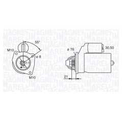 MAGNETI MARELLI Μίζα 063193001010 3 (E46) 1998-2005, 5 (E39) 1995-2003