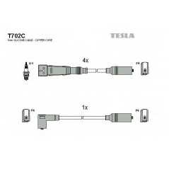 TESLA Μπουζοκαλώδια & Εξαρτήματα Σύνδεσης T702C AUDI