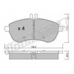 fri.tech. Σετ τακάκια 681.0 ECE, APPROVED