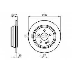 BOSCH Δισκόπλακα 0 986 479 138 VIANO (W639) 2003