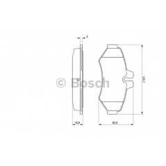 BOSCH Σετ τακάκια 0 986 424 516 CLASS (W461) 1990, CLASS (W463) 1989