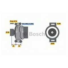 BOSCH Δυναμό & Εναλλάκτης Ρεύματος 0 124 615 035 CLASS (W202) 1993-2000, CLASS (W210) 1995-2003