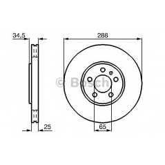 BOSCH Δισκόπλακα 0 986 478 867 A3 (8L1) 1996-2003, CORDOBA (6L2) 2002-2009, IBIZA IV (6L1) 2002-2009, IBIZA V (6J5) 2008, IBIZA 