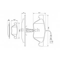 BOSCH Σετ τακάκια 0 986 494 004 145 (930) 1994-2001, 146 (930) 1994-2001, 147 (937) 2000-2010, 156 (932) 1997-2005, GT (937) 200