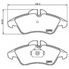 HELLA PAGID Σετ τακάκια 8DB 355 014-481 HELLA, PAGID, MERCEDES, BENZ, VW, SPRINTER, CDI, NGT, CLASS, TD, VITO, LT, II, SDI, TDI,