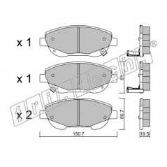 fri.tech. Σετ τακάκια 896.0 ECE, APPROVED