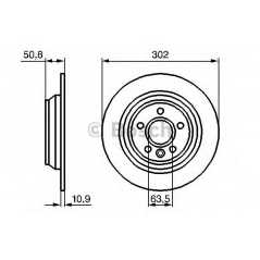 BOSCH Δισκόπλακα 0 986 479 254 FOCUS II (DA_) 2004, GALAXY (WA6) 2006, KUGA I 2008, MONDEO IV (BA7) 2007, MAX (WA6) 2006, RANGE 