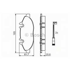 BOSCH Σετ τακάκια 0 986 494 081 VIANO (W639) 2003