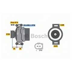 BOSCH Δυναμό & Εναλλάκτης Ρεύματος 0 124 625 019 CLASS (W211) 2002-2009, CLASS (W220) 1998-2005