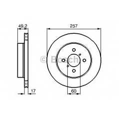 BOSCH Δισκόπλακα 0 986 478 984 IGNIS (FH) 2000-2005, IGNIS II 2003