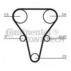 CONTITECH Ιμάντας Χρονισμού CT1069 STD 1096 8000, CARENS II (FJ) 2002, SHUMA II (FB) 2001-2004