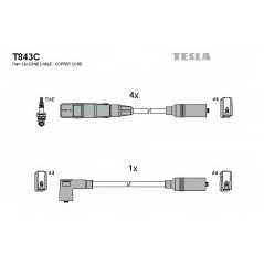 TESLA Μπουζοκαλώδια & Εξαρτήματα Σύνδεσης T843C IBIZA II (6K1) 1993-1999, TOLEDO I (1L) 1991-1999