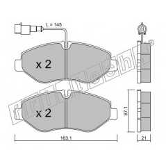 fri.tech. Σετ τακάκια 687.4 ECE, APPROVED