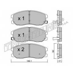 fri.tech. Σετ τακάκια 794.0 ECE, APPROVED