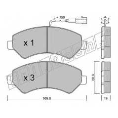 fri.tech. Σετ τακάκια 725.0 ECE, APPROVED