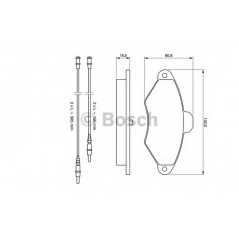 BOSCH Σετ τακάκια 0 986 461 757 XANTIA (X1) 1993-1998, XANTIA (X2) 1998-2003