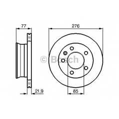 BOSCH Δισκόπλακα 0 986 478 849 M27 2010