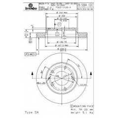 BRECO Δισκόπλακα BS 8059 PROBE II (ECP) 1993-1998, 626 IV (GE) 1991-1997, 626 V (GF) 1997-2002, 6 (GE) 1991-1997, PREMACY (CP) 1