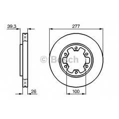 BOSCH Δισκόπλακα 0 986 478 532 PICK UP (D21) 1985-1998, PICK UP (D22) 1997, TERRANO I (WD21) 1986-1996, TERRANO II (R20) 1992