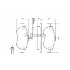 BOSCH Σετ τακάκια 0 986 494 114 500 (312) 2007, 500 C (312) 2009, PANDA (169) 2003, KA (RU8) 2008